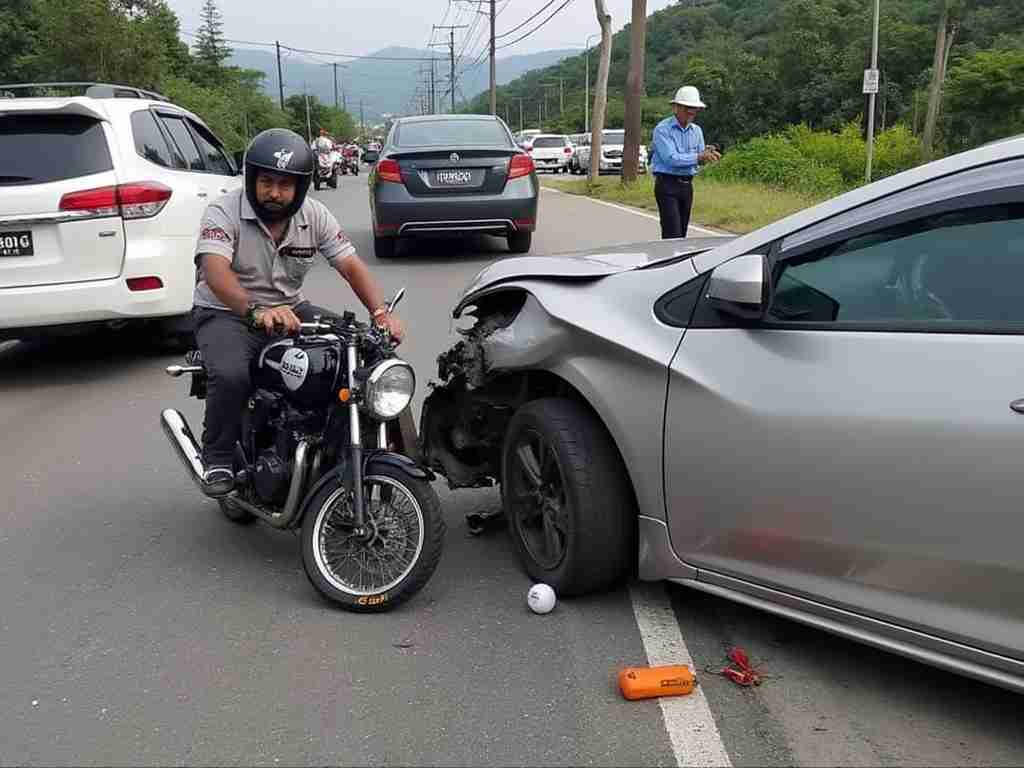 Motorcycle Accident in Thailand