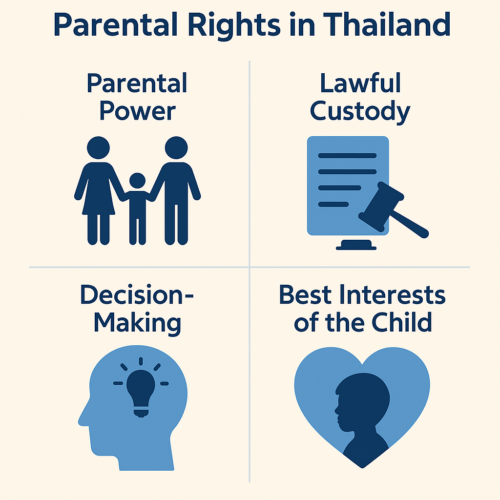 iconographic showing Child Custody in Thailand and what is needed