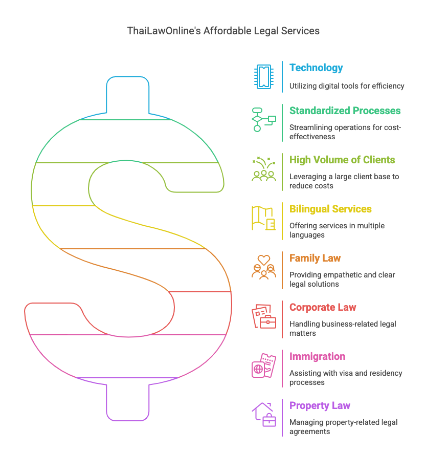 Iconography of affordable legal services in Bangkok