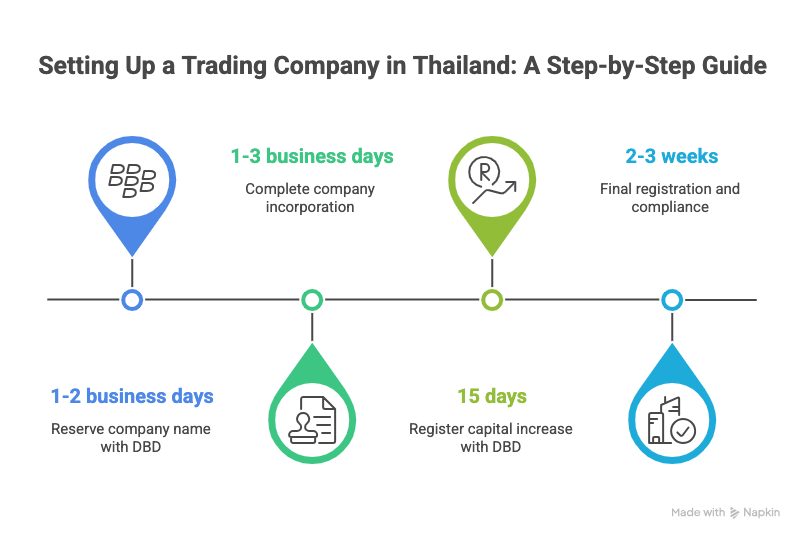 Trading Company in Thailand : set up process