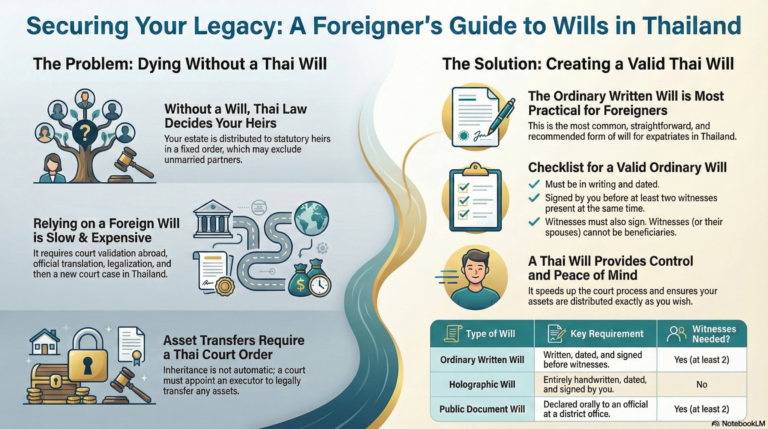 Infographic About Last Will In Thailand