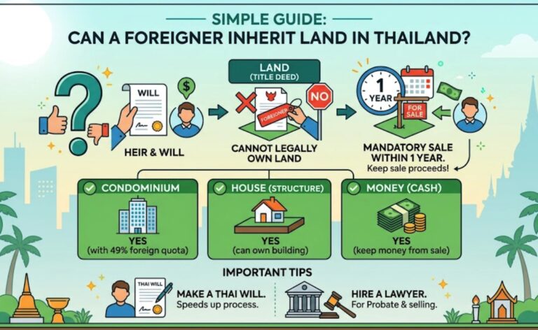 Can a foreigner inherit land in Thailand